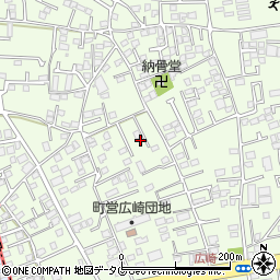 熊本県上益城郡益城町広崎876-14周辺の地図