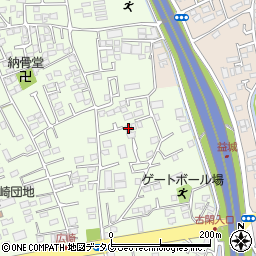 熊本県上益城郡益城町広崎495-1周辺の地図
