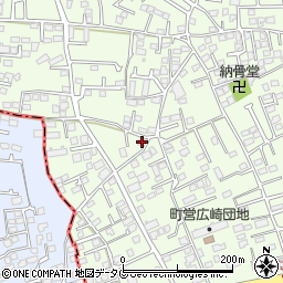 熊本県上益城郡益城町広崎975周辺の地図