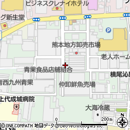 前田海老商店　市場周辺の地図