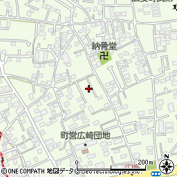 熊本県上益城郡益城町広崎876-6周辺の地図
