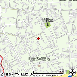 熊本県上益城郡益城町広崎875-4周辺の地図