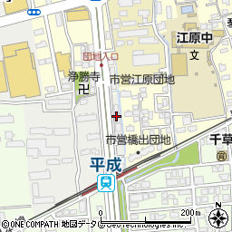 株式会社坂本ばんばん寿し熊本本部周辺の地図