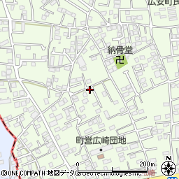 熊本県上益城郡益城町広崎875-2周辺の地図