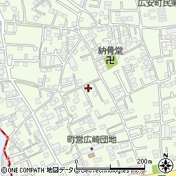 熊本県上益城郡益城町広崎875-3周辺の地図