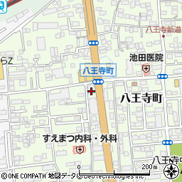 熊本銀行南熊本支店周辺の地図