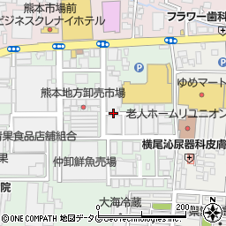熊本県熊本市西区田崎町周辺の地図
