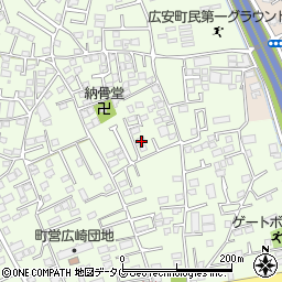 熊本県上益城郡益城町広崎938-2周辺の地図