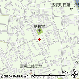 熊本県上益城郡益城町広崎929-2周辺の地図