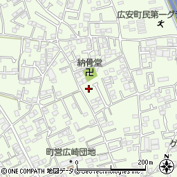 熊本県上益城郡益城町広崎929周辺の地図