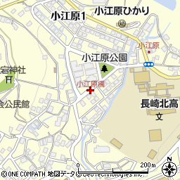 小江原橋周辺の地図