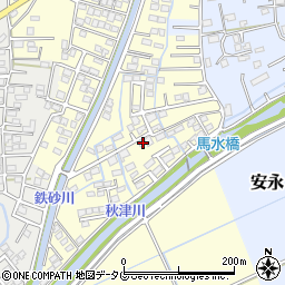 熊本県上益城郡益城町馬水774-29周辺の地図