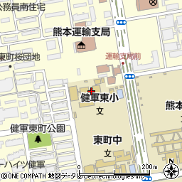 熊本市健軍東小児童育成クラブ周辺の地図
