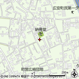 熊本県上益城郡益城町広崎929-1周辺の地図