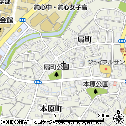 九州電力浦上変電所周辺の地図