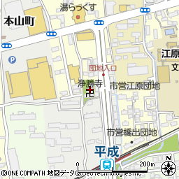 浄勝寺周辺の地図