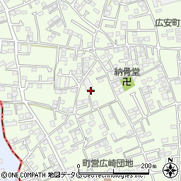 熊本県上益城郡益城町広崎874-3周辺の地図