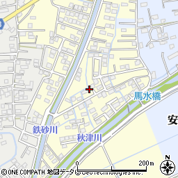 熊本県上益城郡益城町馬水774-33周辺の地図