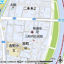 熊本県熊本市西区二本木3丁目周辺の地図