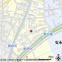 熊本県上益城郡益城町馬水774-22周辺の地図
