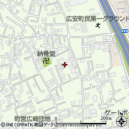 熊本県上益城郡益城町広崎936-6周辺の地図