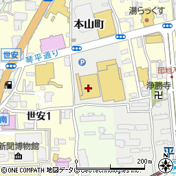 ヴィクトリアゴルフ熊本本山店周辺の地図