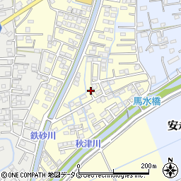 熊本県上益城郡益城町馬水774-27周辺の地図