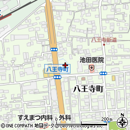 ローソン熊本八王寺町店周辺の地図