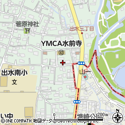 カナヤ医科器械熊本営業所周辺の地図