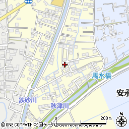 熊本県上益城郡益城町馬水774-24周辺の地図