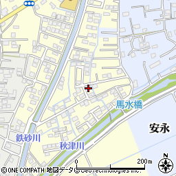 熊本県上益城郡益城町馬水774-38周辺の地図