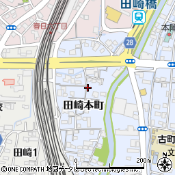 熊本県熊本市西区田崎本町周辺の地図