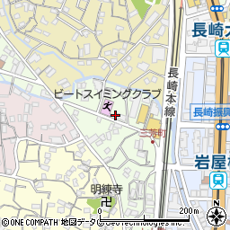 長崎県長崎市三芳町12-3周辺の地図