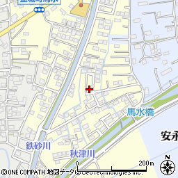 熊本県上益城郡益城町馬水774周辺の地図