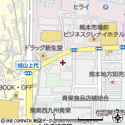 熊本県熊本市西区城山上代町周辺の地図