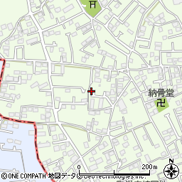 熊本県上益城郡益城町広崎963-9周辺の地図