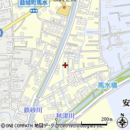 熊本県上益城郡益城町馬水774-41周辺の地図