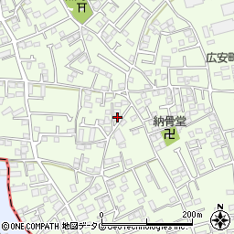 熊本県上益城郡益城町広崎959-1周辺の地図