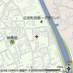 熊本県上益城郡益城町広崎482-11周辺の地図