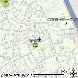 熊本県上益城郡益城町広崎948-1周辺の地図