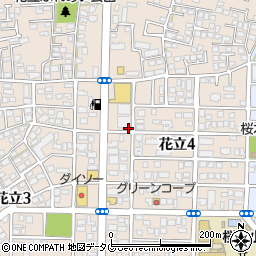 シャトレーゼ　熊本花立店周辺の地図