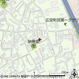 熊本県上益城郡益城町広崎948-13周辺の地図