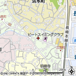 長崎県長崎市三芳町13-4周辺の地図