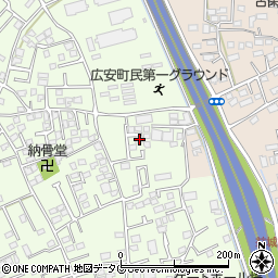 熊本県上益城郡益城町広崎482周辺の地図