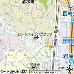 長崎県長崎市三芳町12周辺の地図