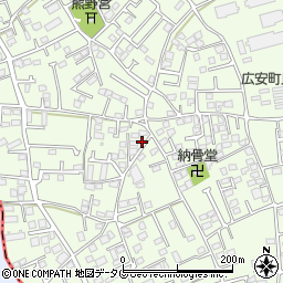 熊本県上益城郡益城町広崎958周辺の地図