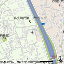 熊本県上益城郡益城町広崎478-5周辺の地図