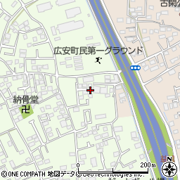 熊本県上益城郡益城町広崎482-9周辺の地図