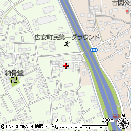 熊本県上益城郡益城町広崎478-6周辺の地図