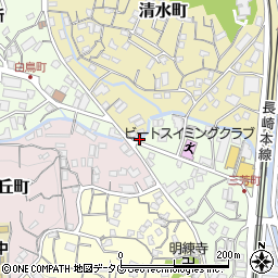 長崎県長崎市三芳町13-8周辺の地図